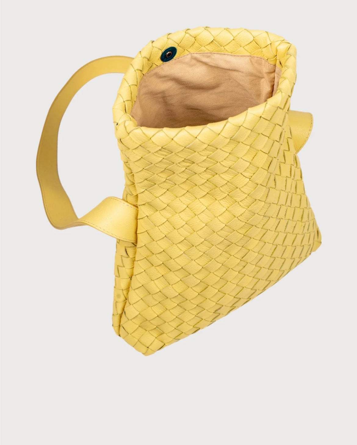 Alēo yellow leather crossbody handbag