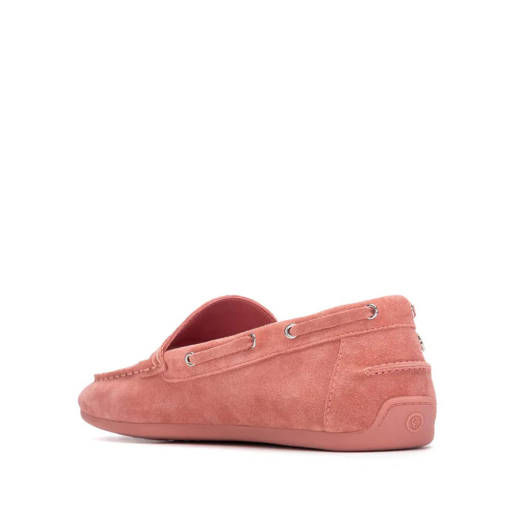 Carmela dusty pink suede loafers - Melissakshoes