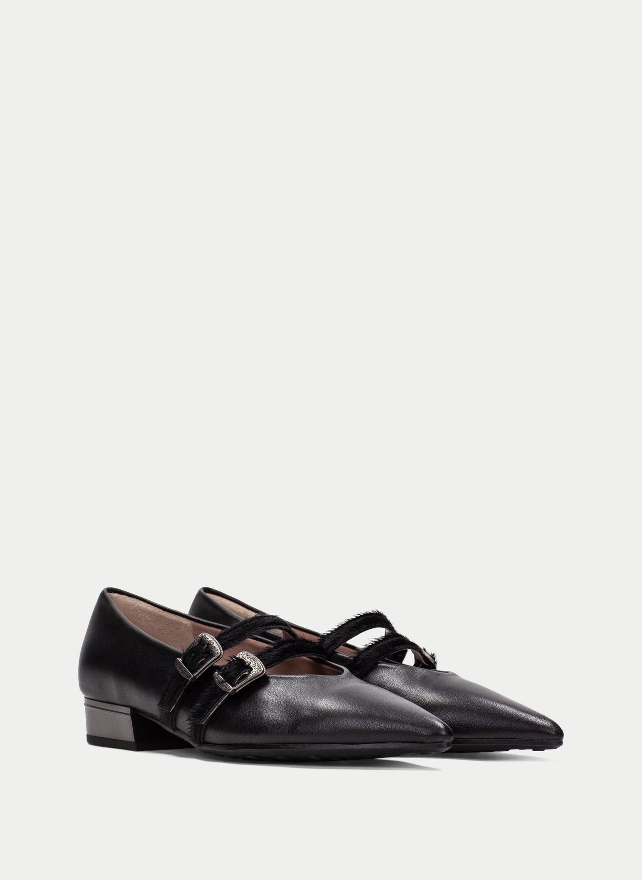 Hispanitas black strappy ballet flat