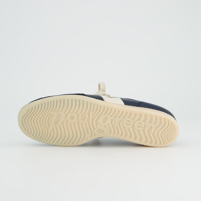 Paul Green navy leather and suede sneakers