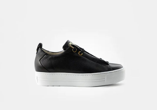Paul Green black platform sneakers