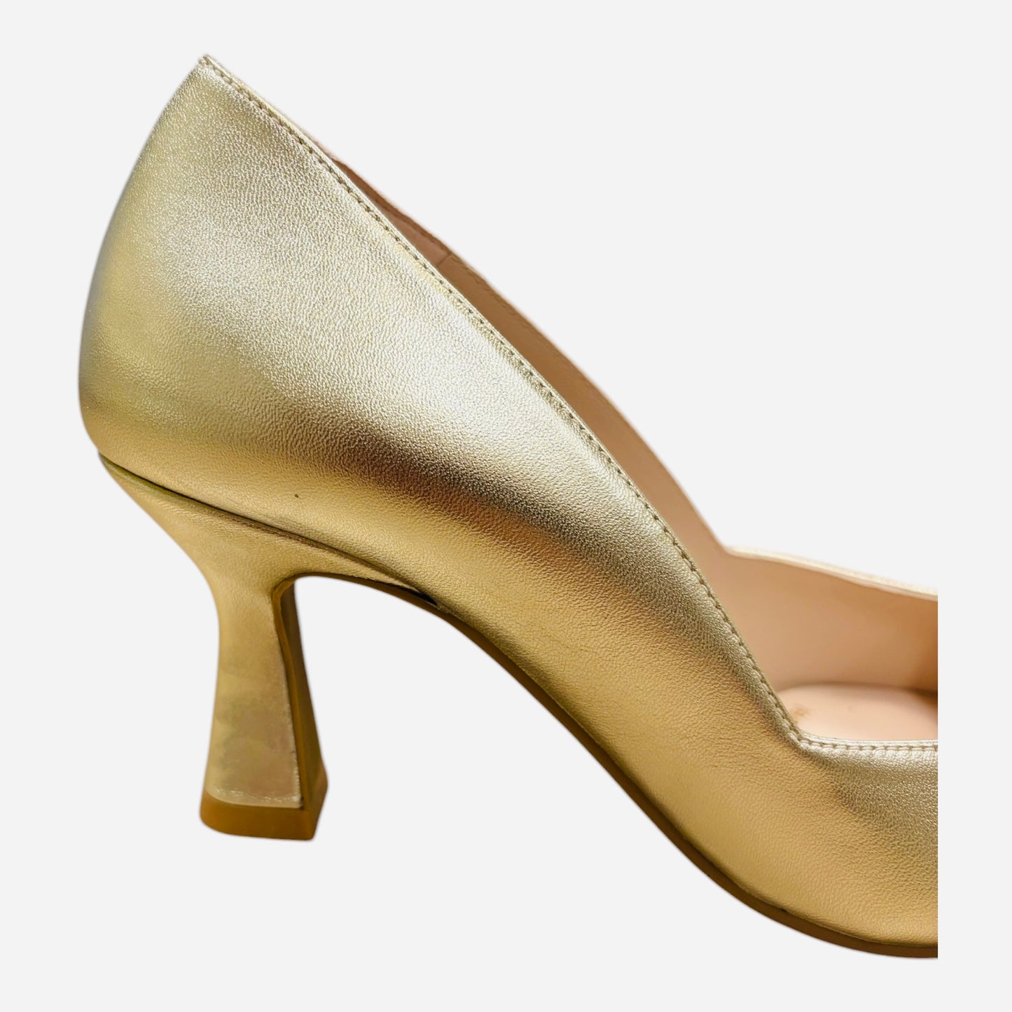 Lodi gold leather shoes