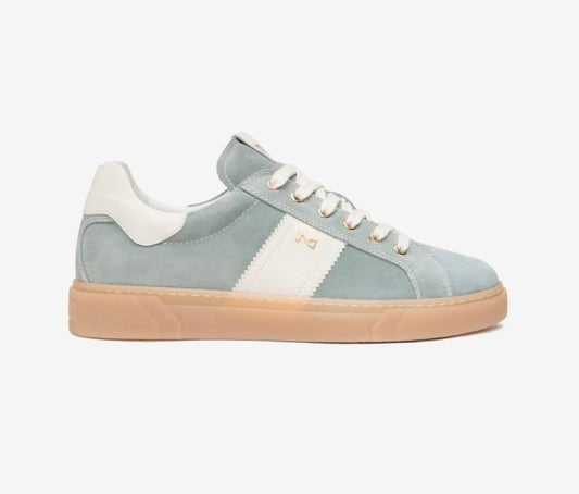 NeroGiardini green suede retro sneakers