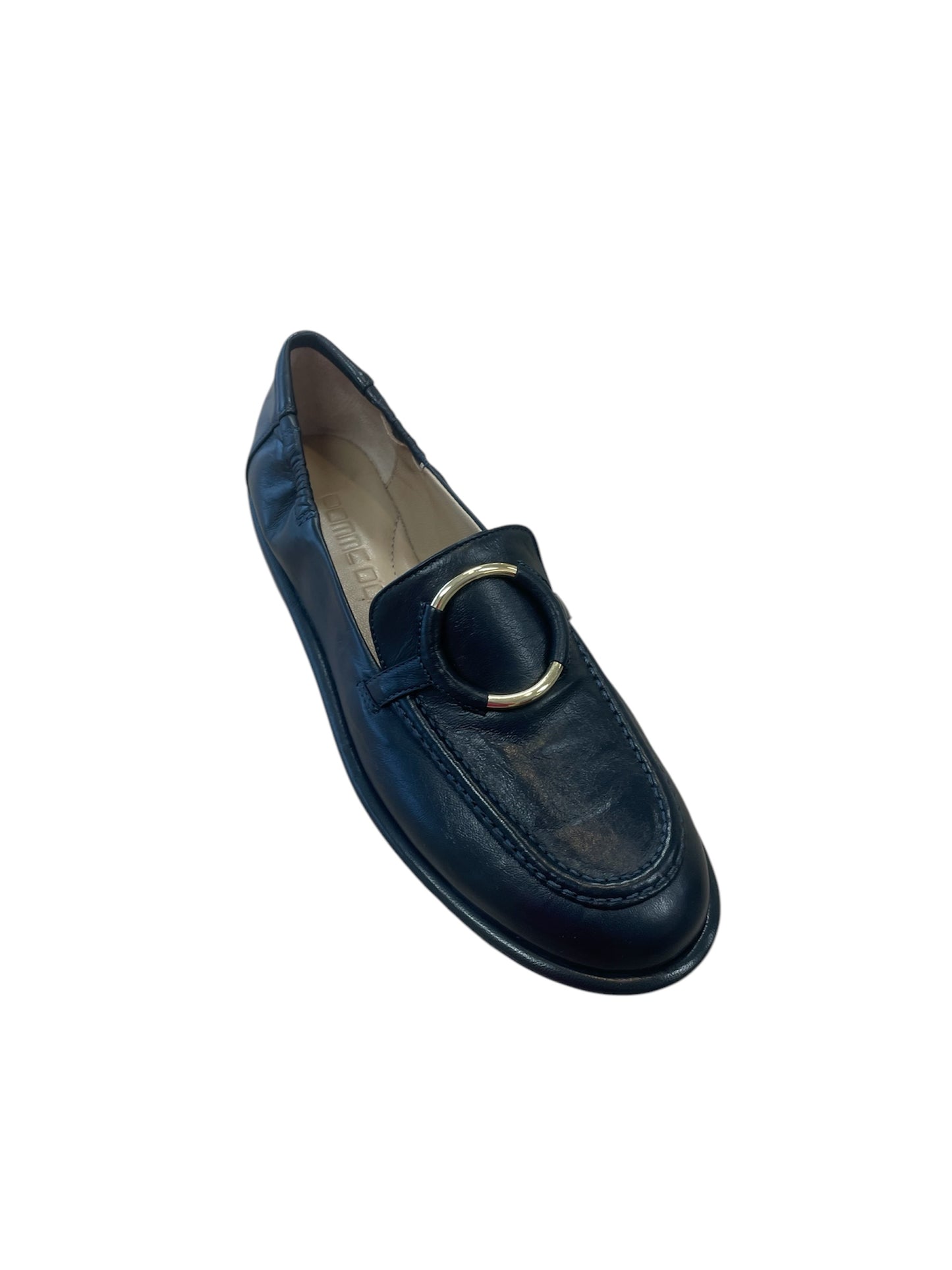 Pomme D’or navy leather moccasins