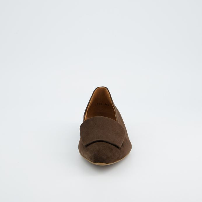 Paul Green brown suede ballerinas