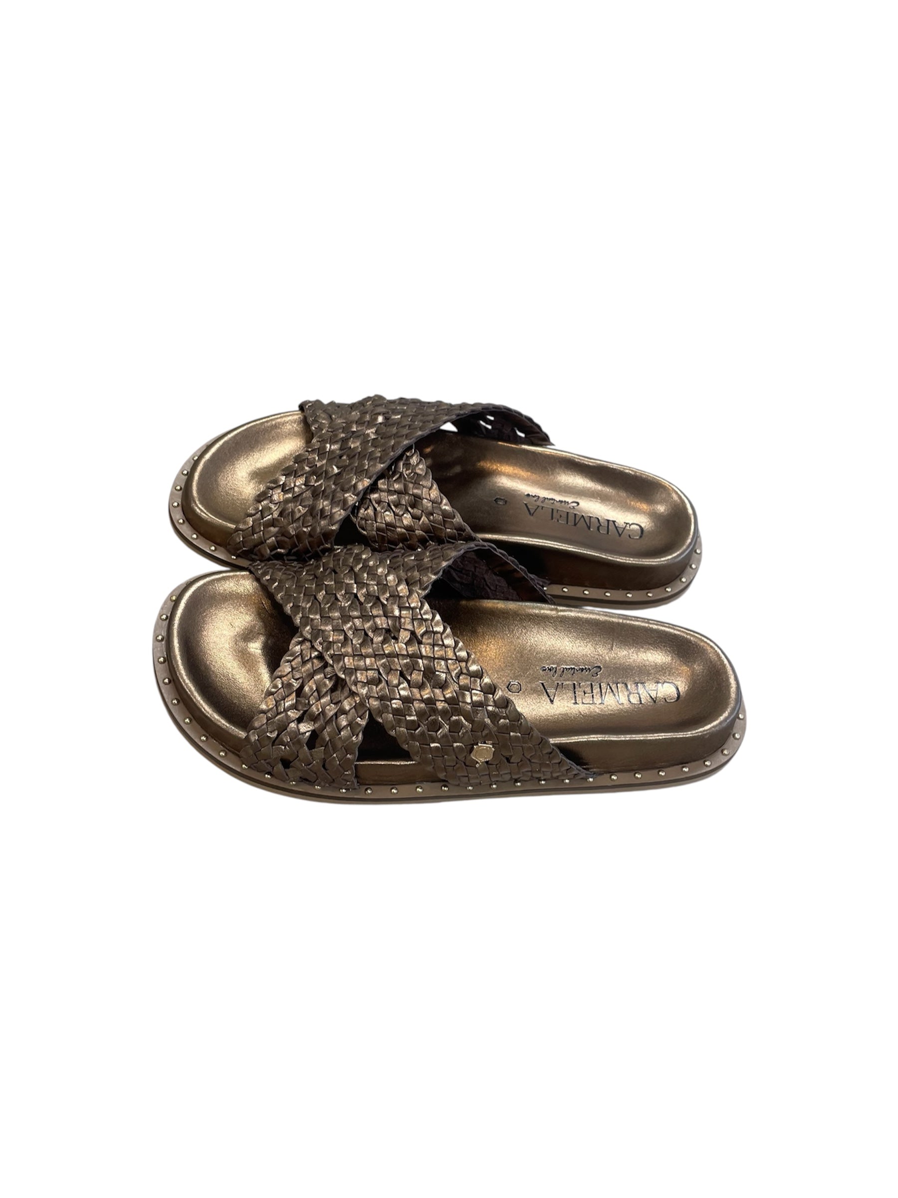 Carmela bronze leather mules - Melissakshoes