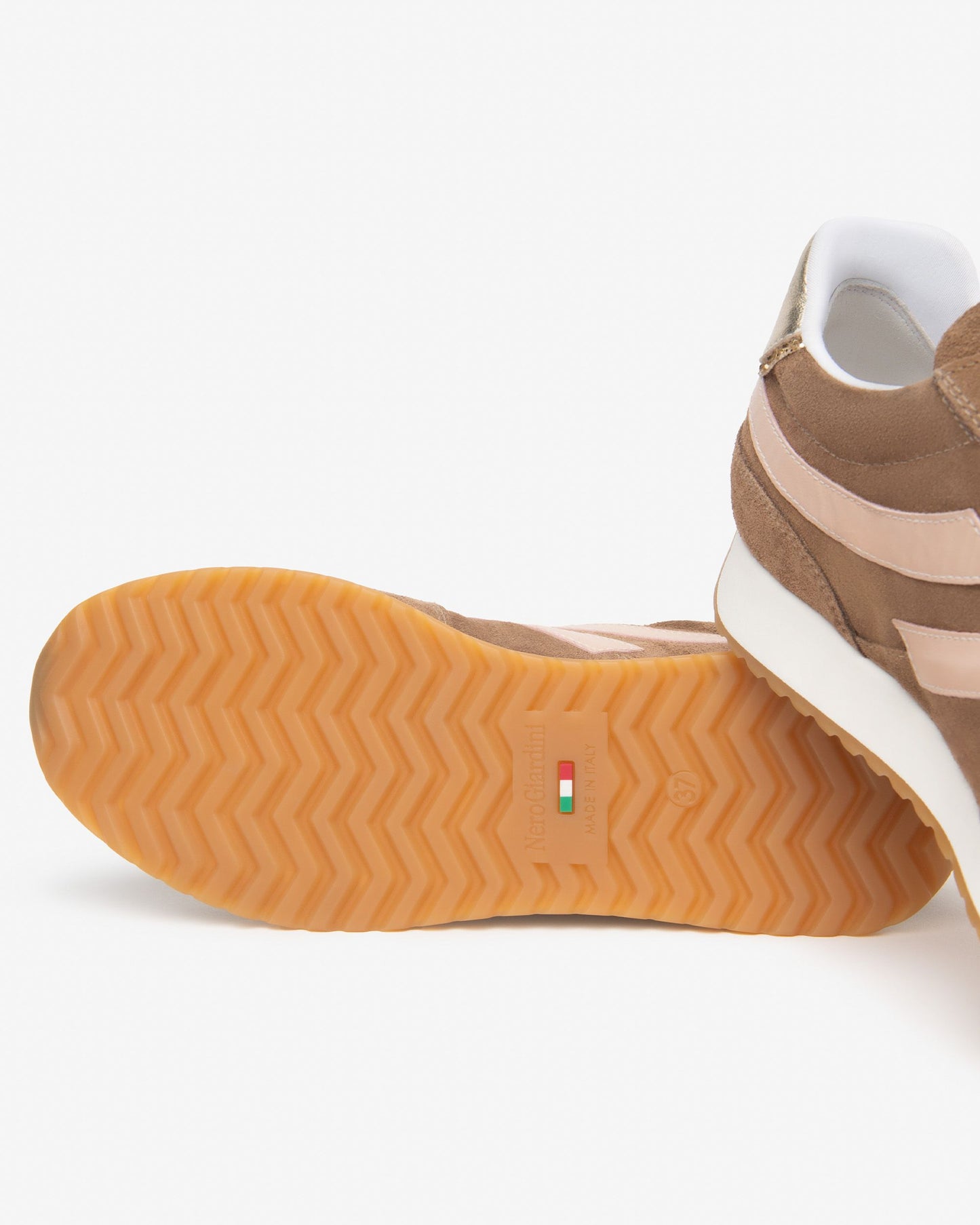 NeroGiardini tan suede sneakers - Melissakshoes