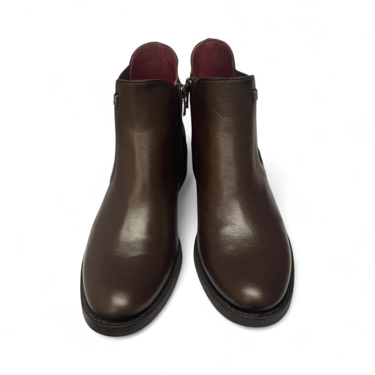 Jose Saenz brown leather ankle boots