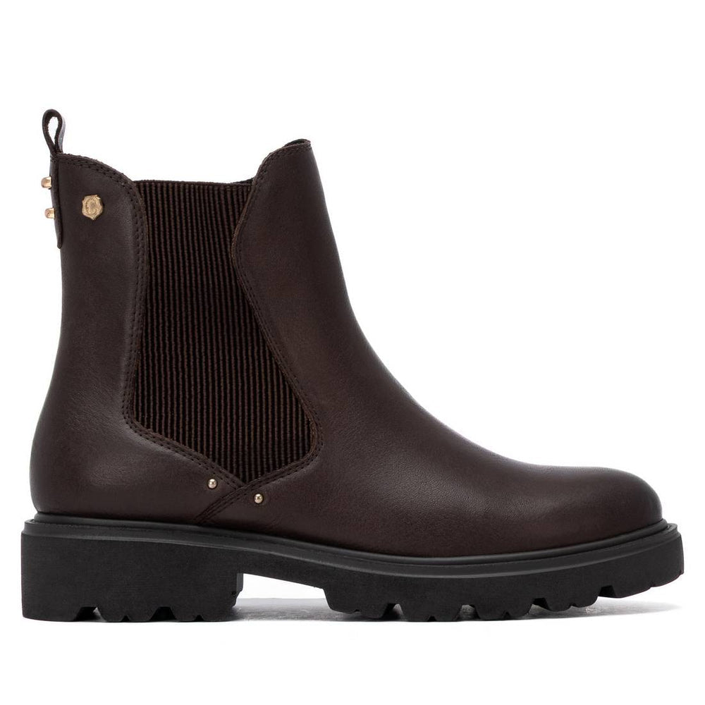 Carmela brown leather ankle boots