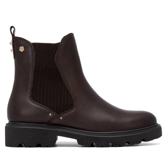 Carmela brown leather ankle boots