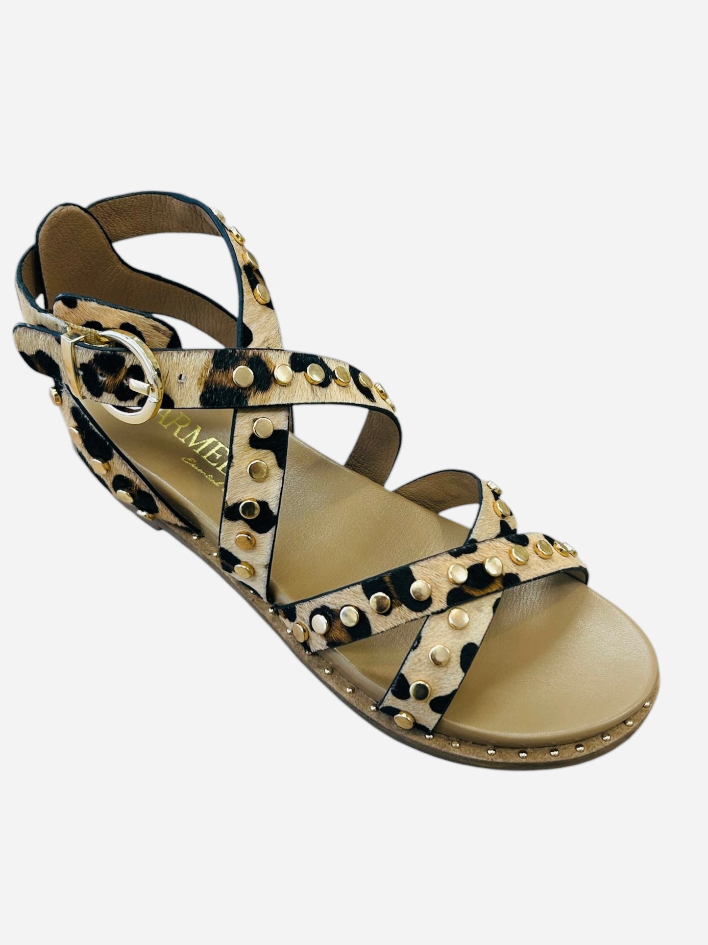 Carmela leopard print gladiator sandal