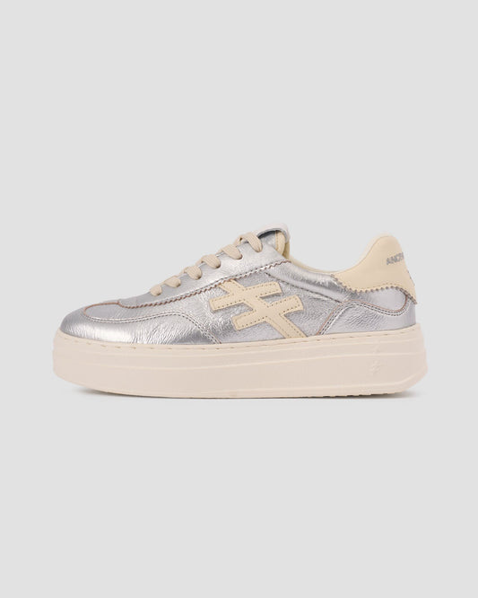 Another Trend  silver platform sneakers