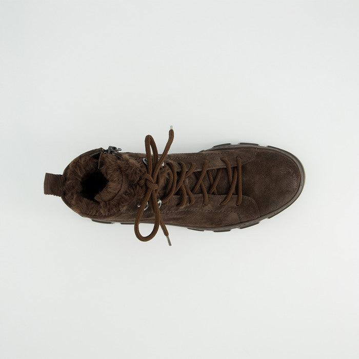 Paul Green dark brown suede ankle boots
