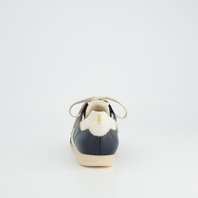Paul Green navy leather and suede sneakers