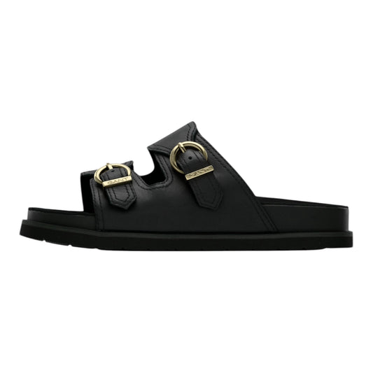 Gant black leather mules