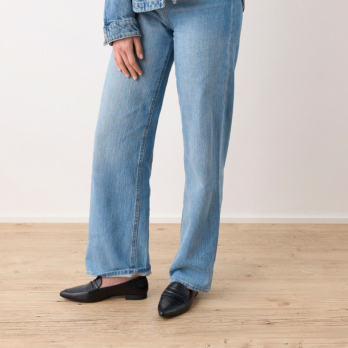 Paul Green navy leather loafers