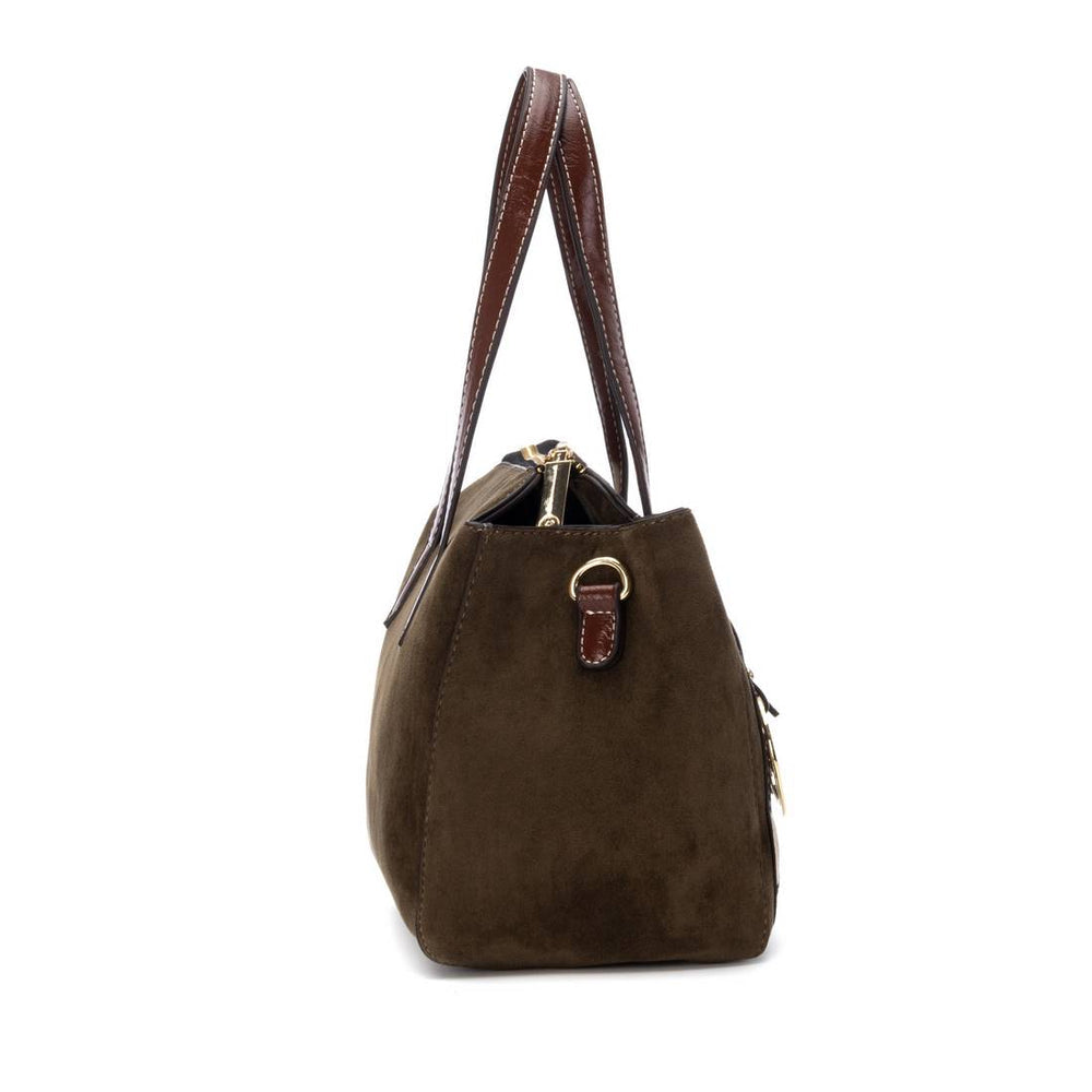 Carmela olive suede shoulder bag
