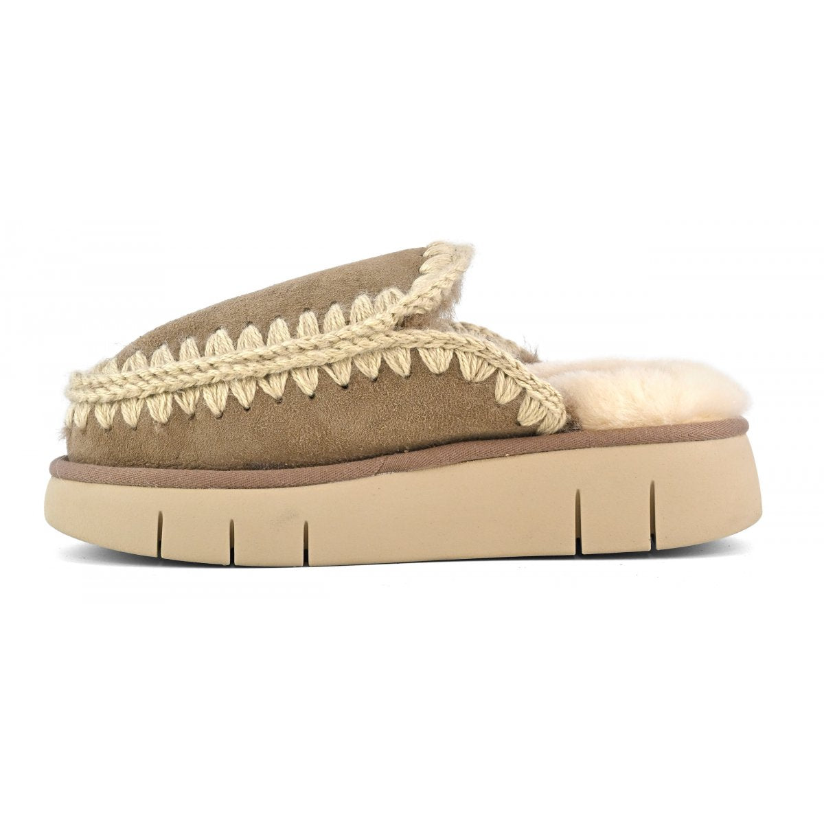 Mou bounce sheepskin slippers