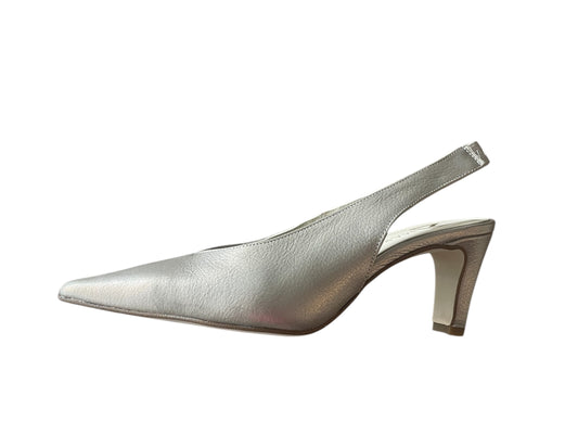 Marian champagne leather slingback shoes