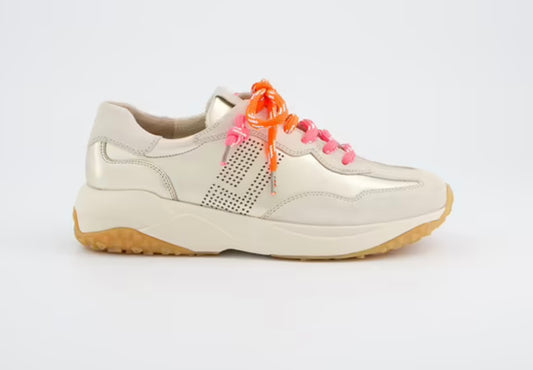 Paul green gold and beige sneakers