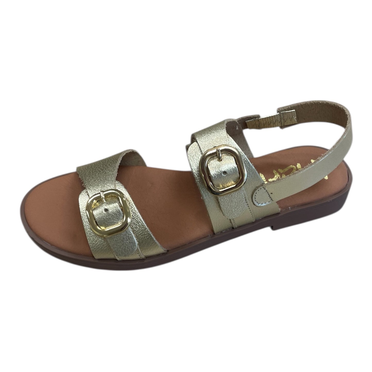 Marila gold leather sandals