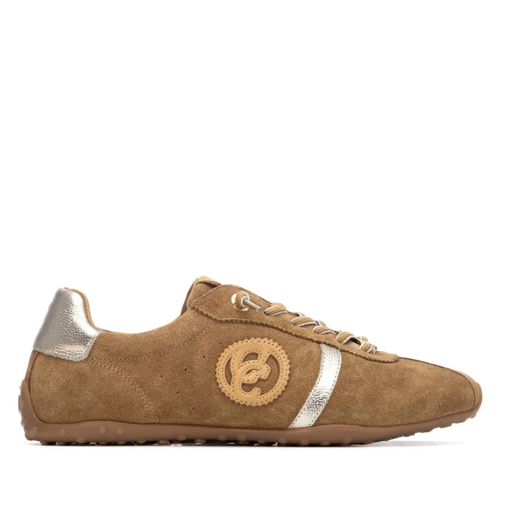 Carmela tan suede sneaker