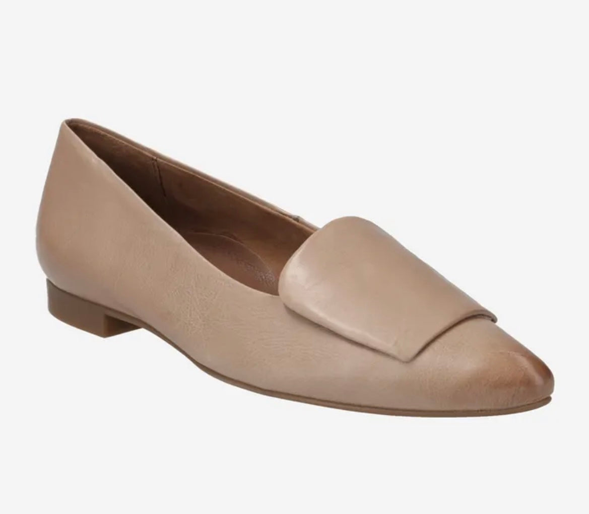 Paul green nude leather ballerinas
