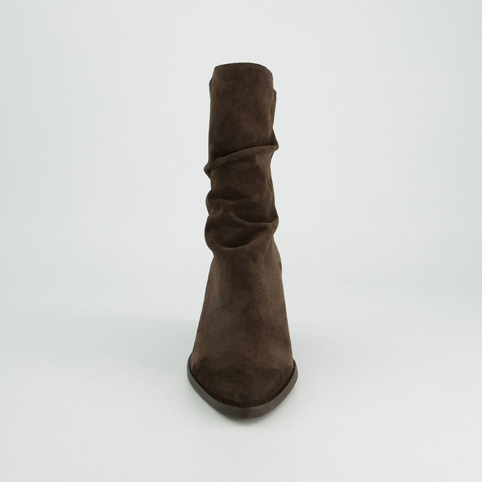 Paul Green chocolate brown suede ankle boots