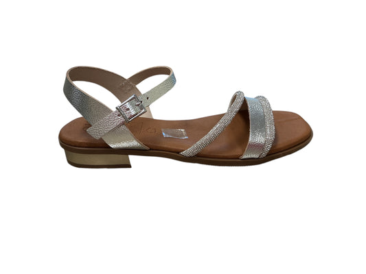Oh My Sandals silver strapped sandal