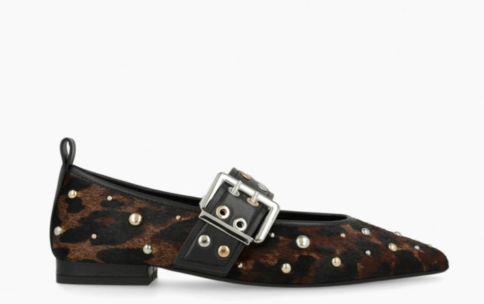 Lodi animal print ballerina pumps