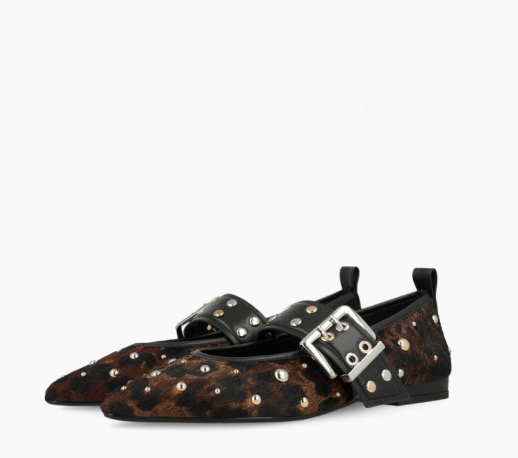 Lodi animal print ballerina pumps