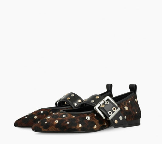 Lodi animal print ballerina pumps