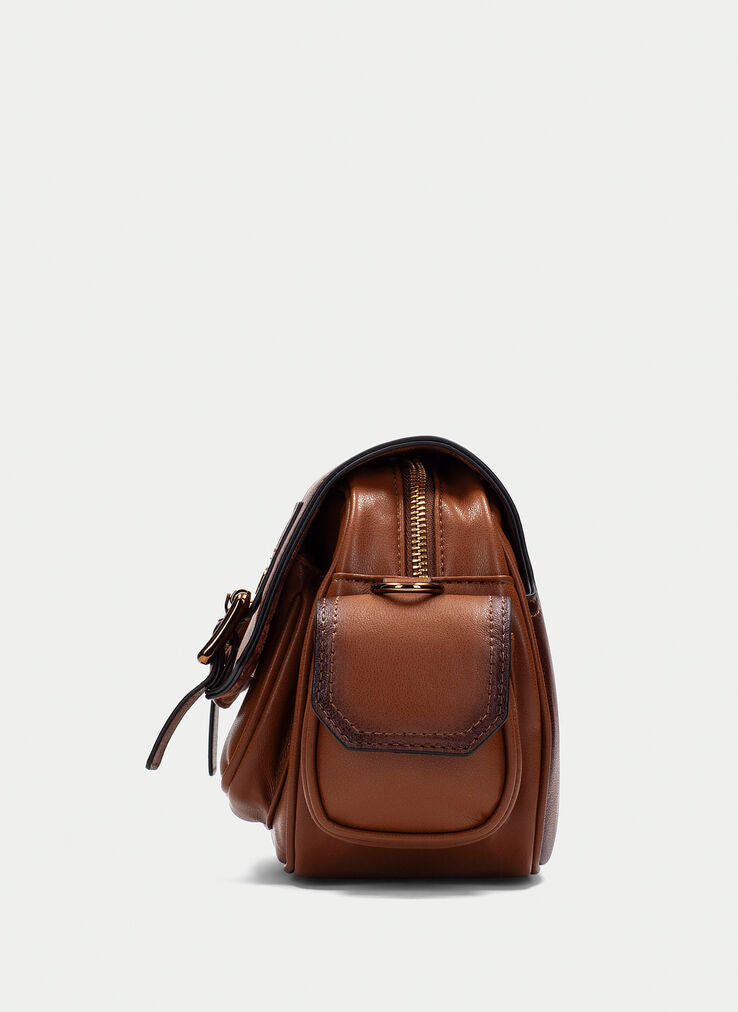 Hispanitas tan leather shoulder bag