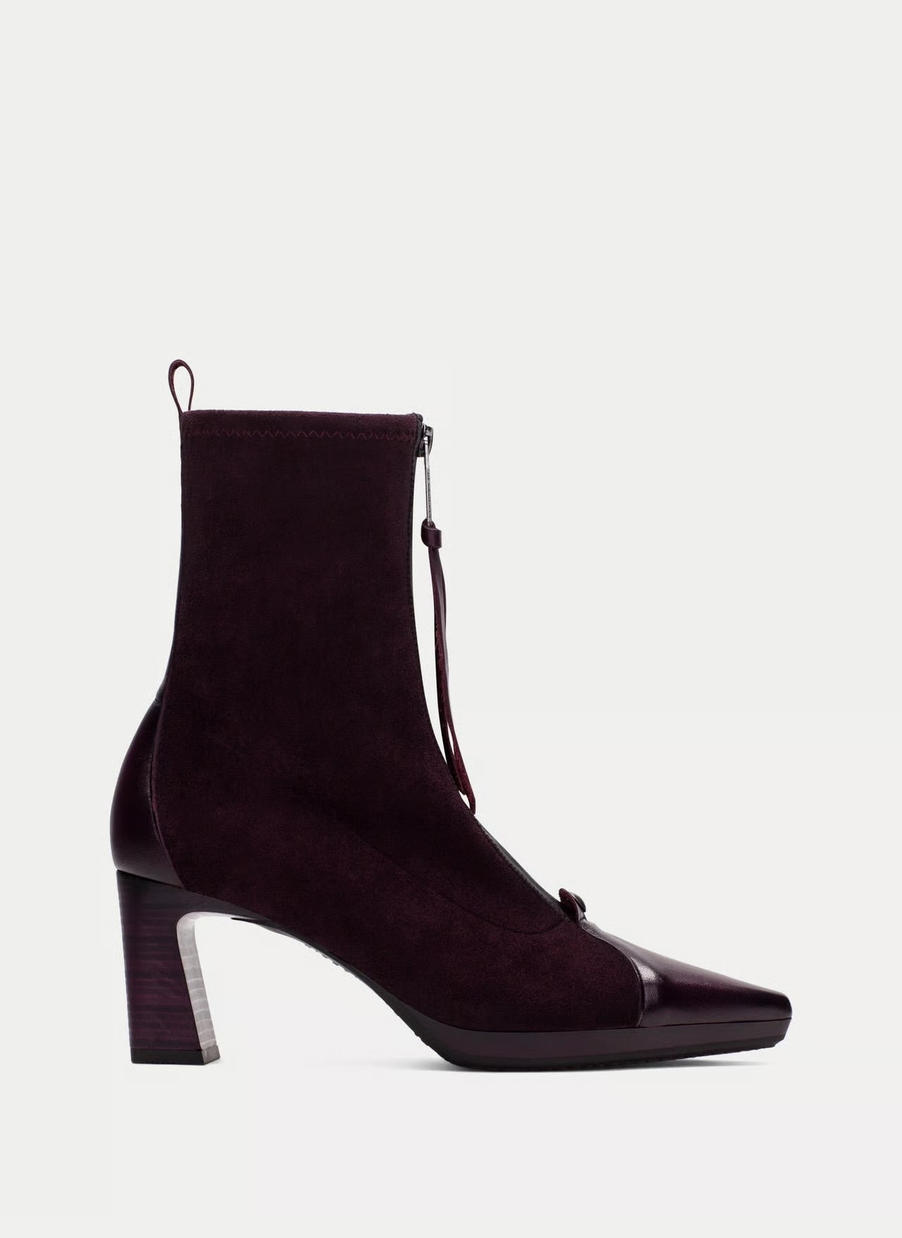 Hispanitas burgundy ankle boots