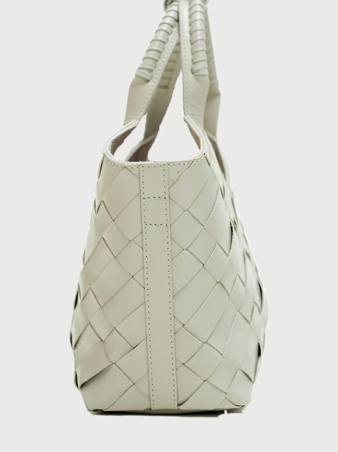 Alēo  grey leather shopper bag