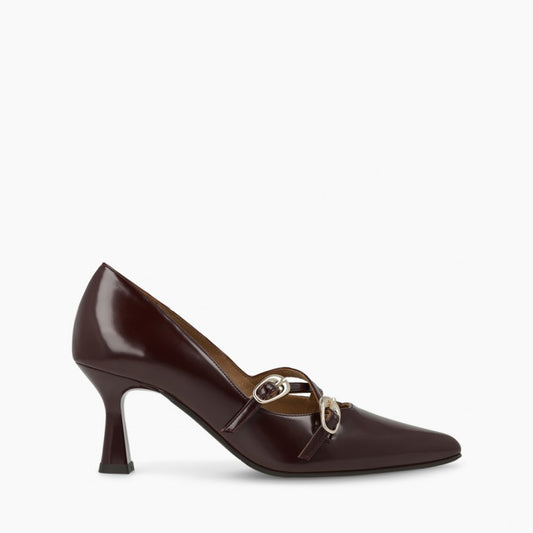 Lodi burgundy patent leather shoes