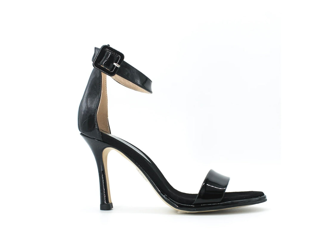 Marian black leather  high heel sandals