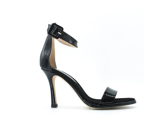 Marian black leather  high heel sandals