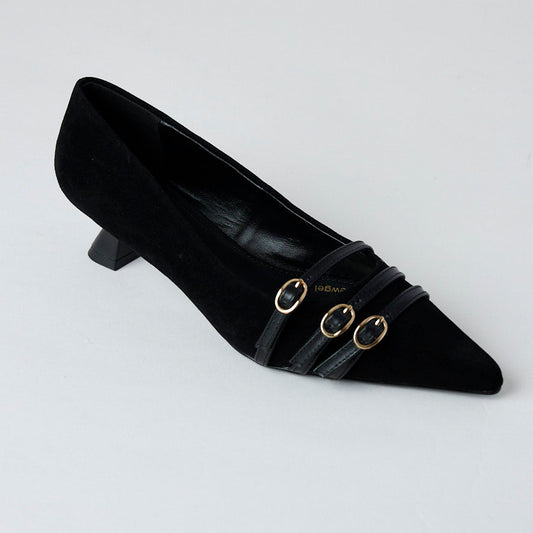 Lodi black  suede shoes