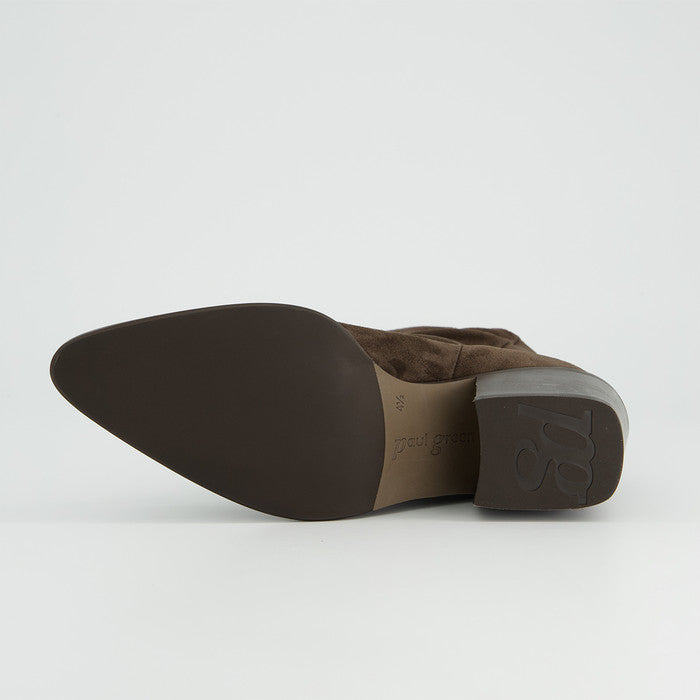 Paul Green chocolate brown suede ankle boots
