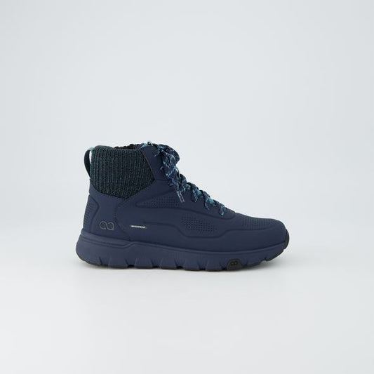 tenhaag navy waterproof high ankle sneaker