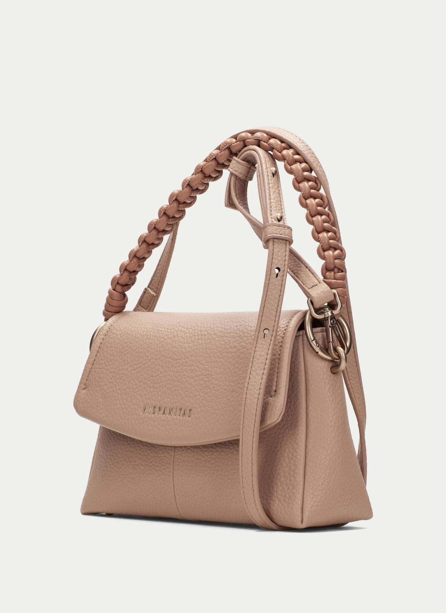 Hispanitas almond leather shoulder bag