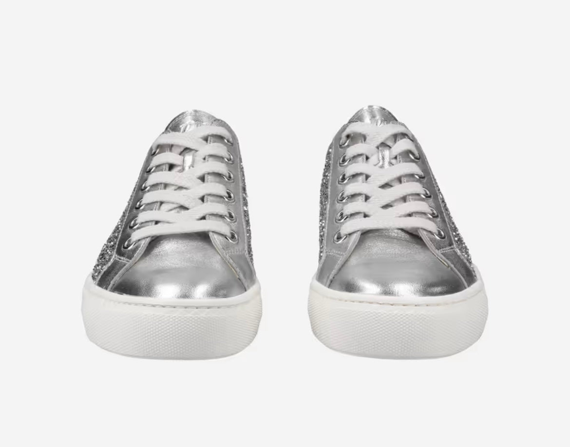 Paul Green silver glitter sneaker