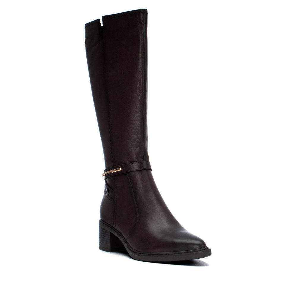 Carmela brown leather knee high boots