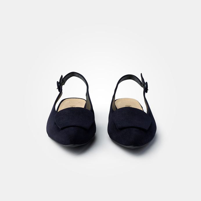Paul Green navy suede slingback sandal - Melissakshoes