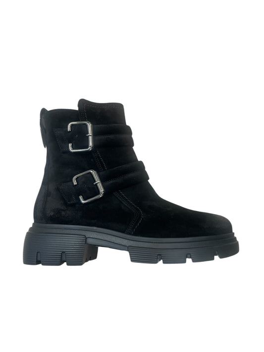 Paul Green black suede ankle boots - Melissakshoes