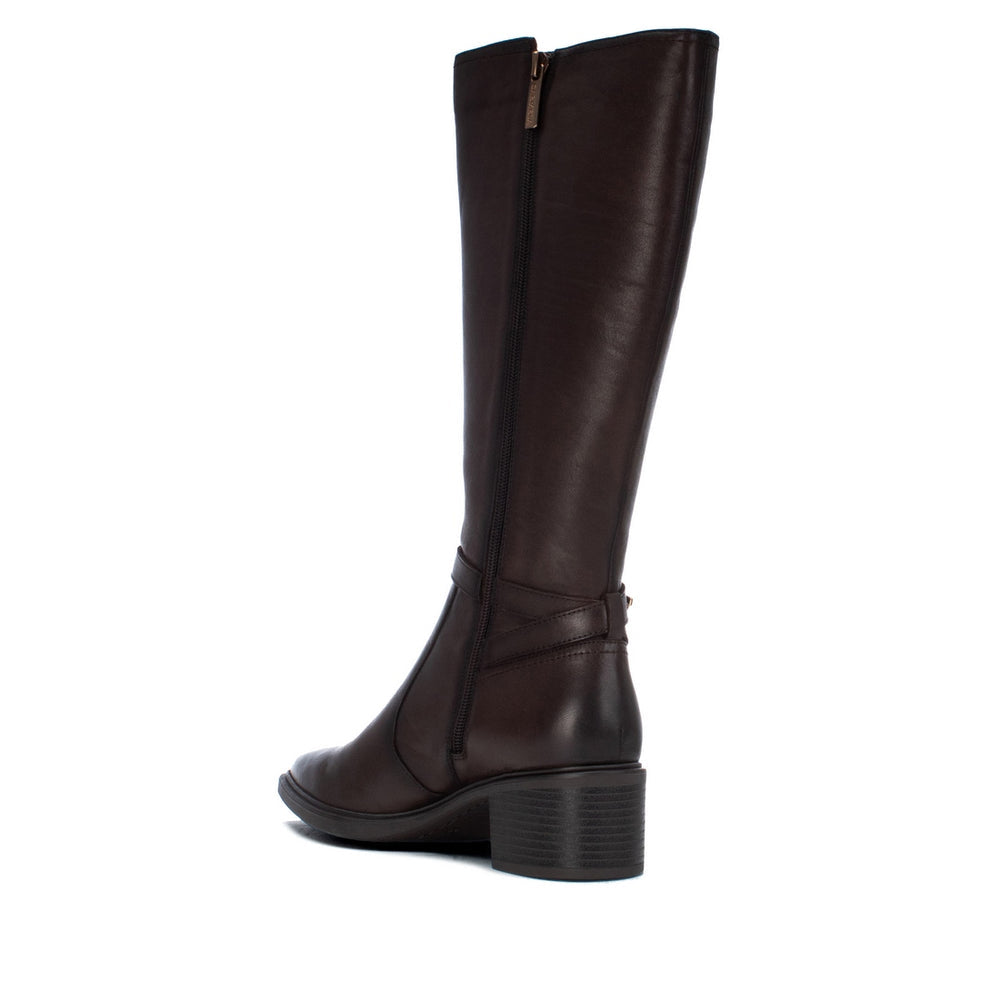 Carmela brown leather knee high boots