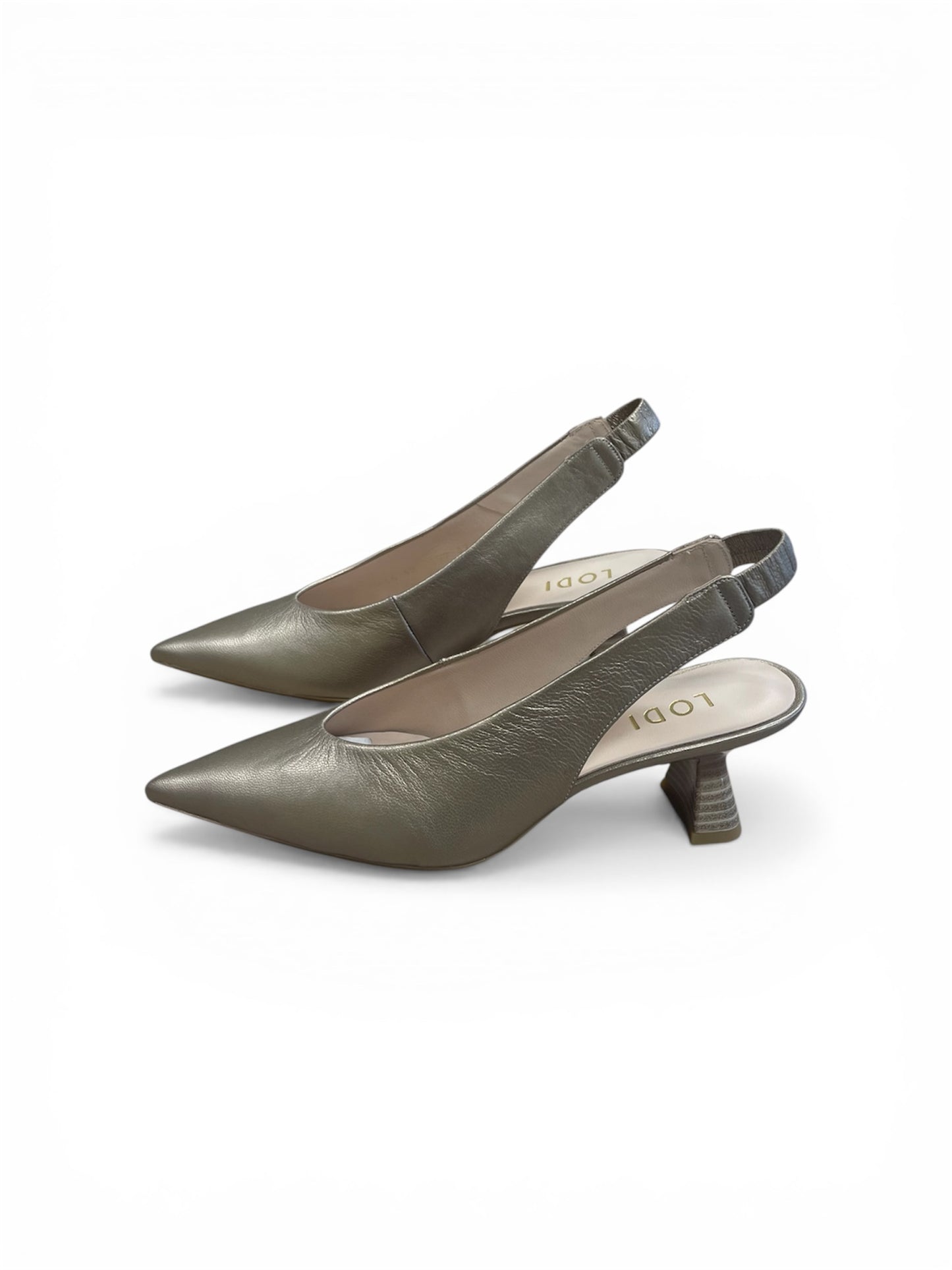 Lodi bronze leather slingbacks - Melissakshoes