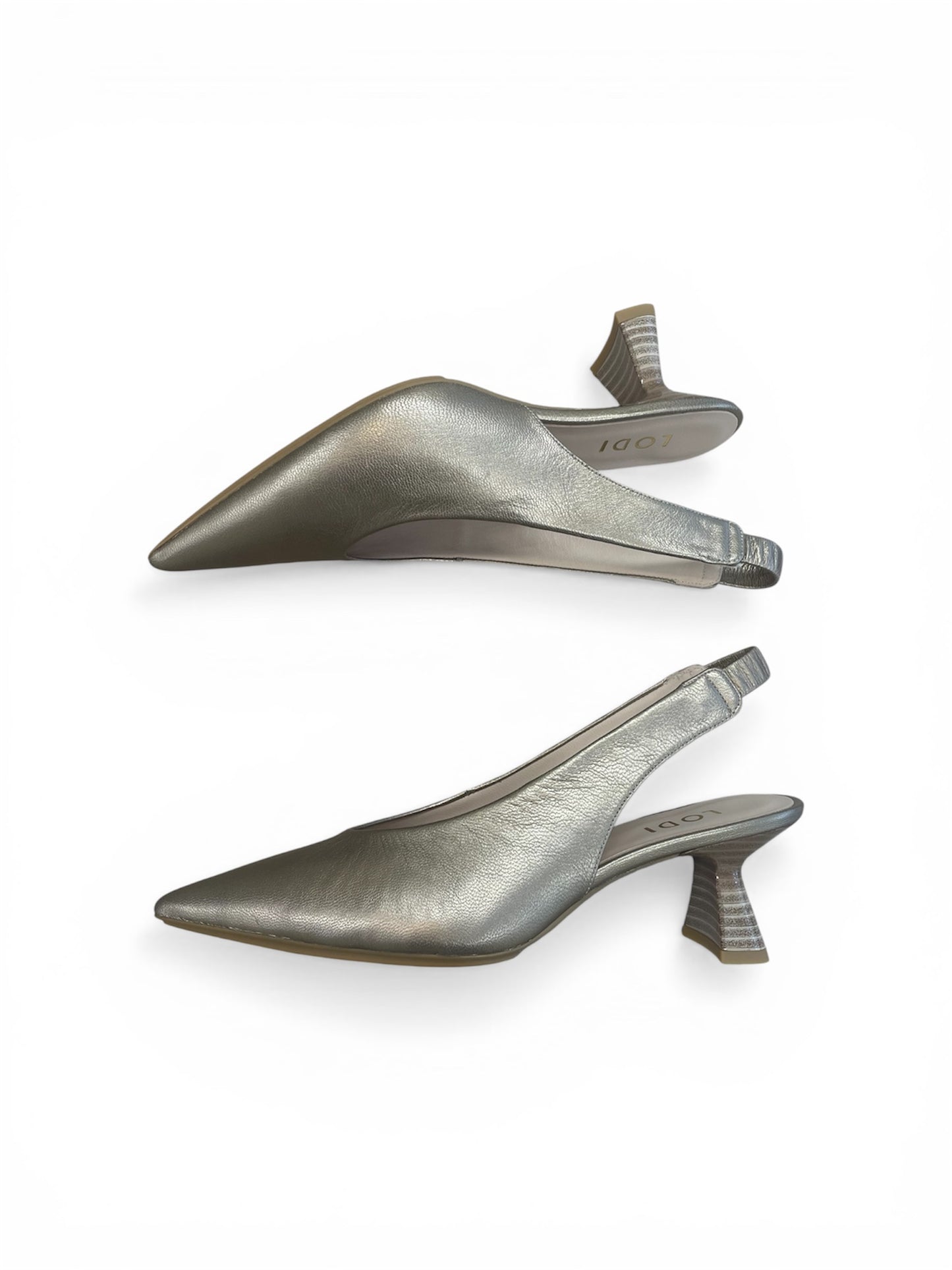 Lodi bronze leather slingbacks - Melissakshoes