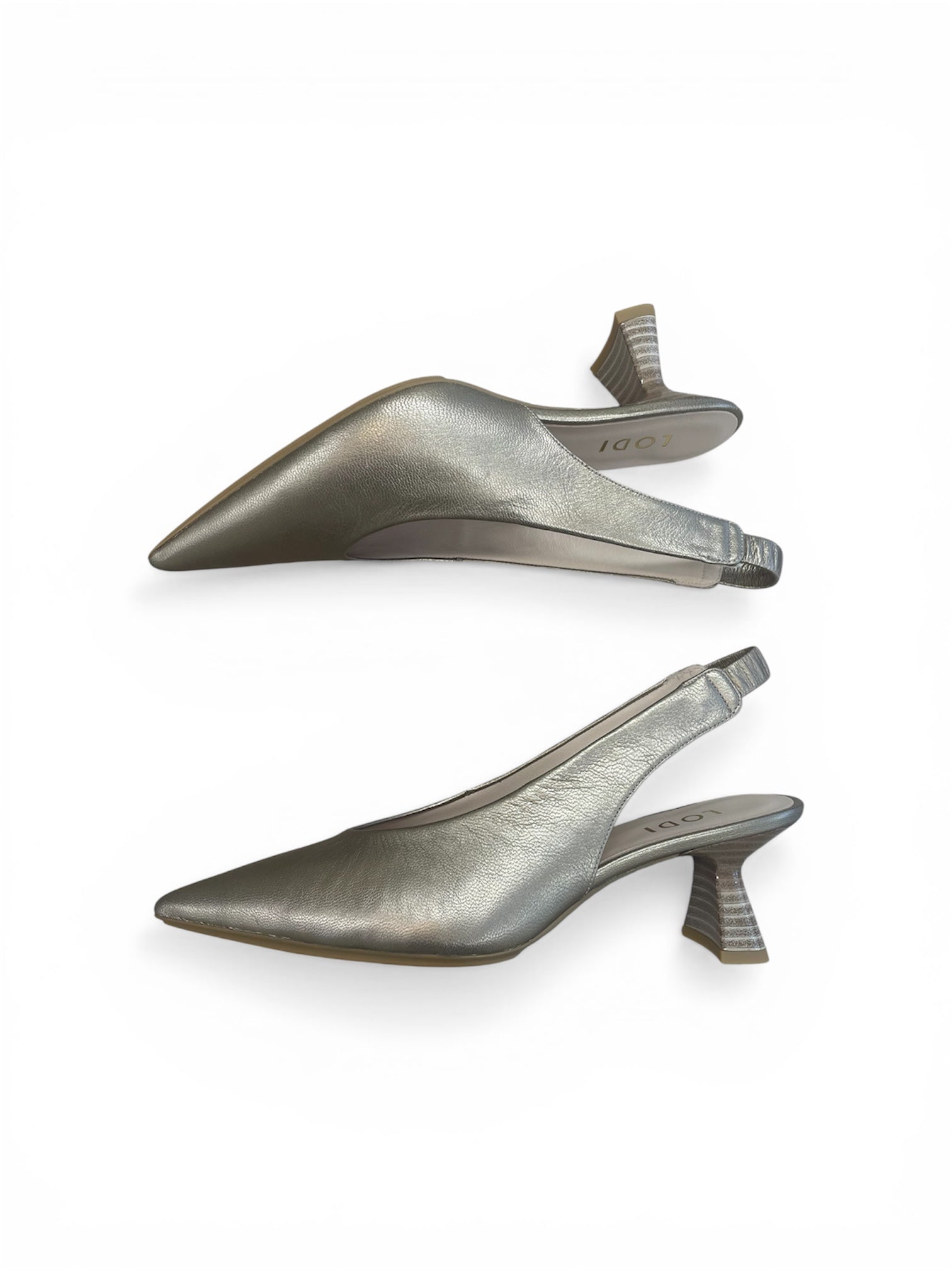 Lodi bronze leather slingbacks - Melissakshoes